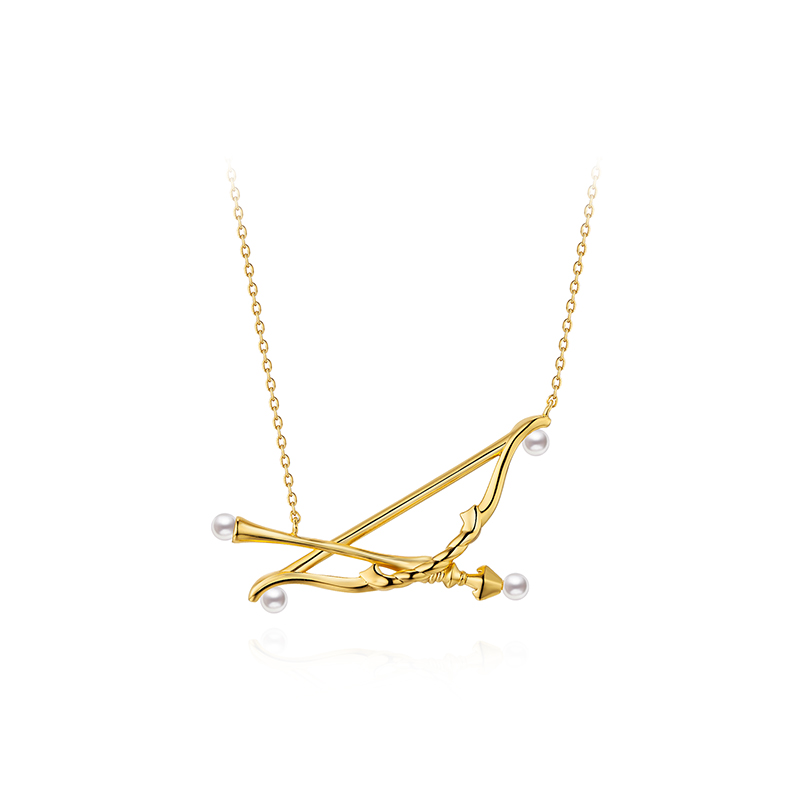项链•国潮系列 Bow pendant necklace 弓箭珍珠吊坠项链