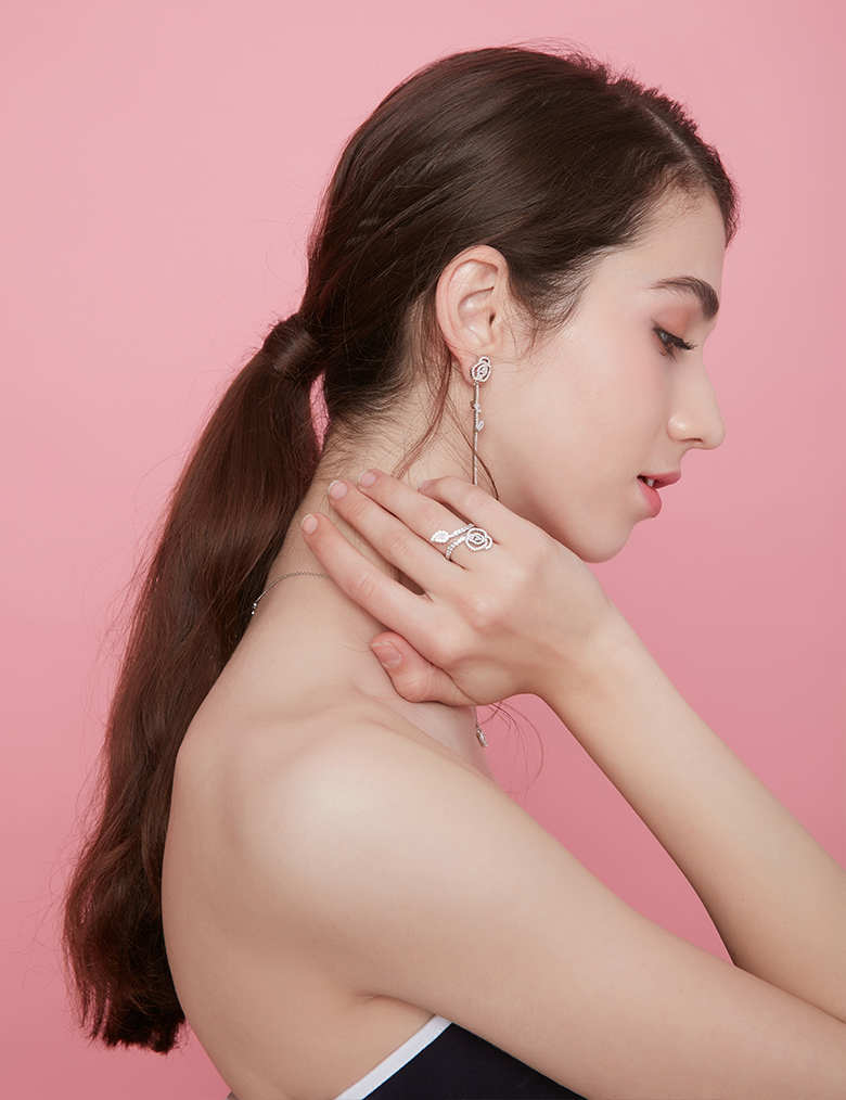 戒指• 英伦玫瑰系列 Secret of Rose Ring玫瑰绕指开口戒指