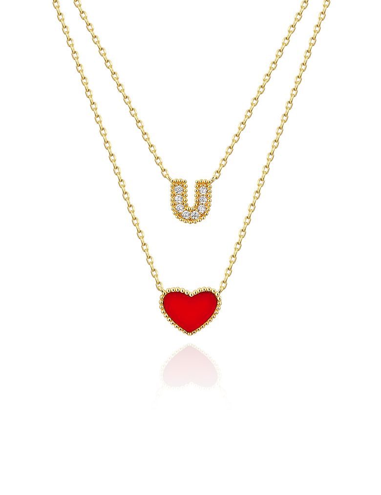 项链• 情人节系列 I Love U Necklace Love&U告白项链