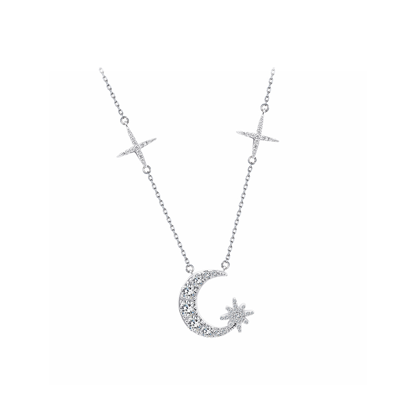 项链•月亮系列 Moon pendant necklace 月亮吊坠项链