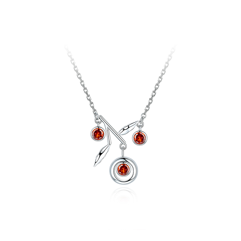 项链•红果实系列 Red pendant necklace 红果实吊坠项链