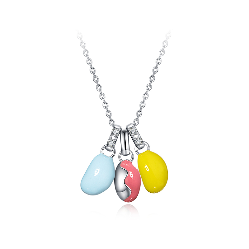 项链•彩虹糖豆系列 Rainbow jelly bean necklace 彩虹糖豆项链