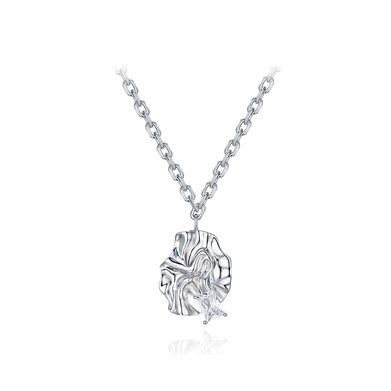 项链•潋滟系列 Water ripple collarbone chain  水波纹锁骨链