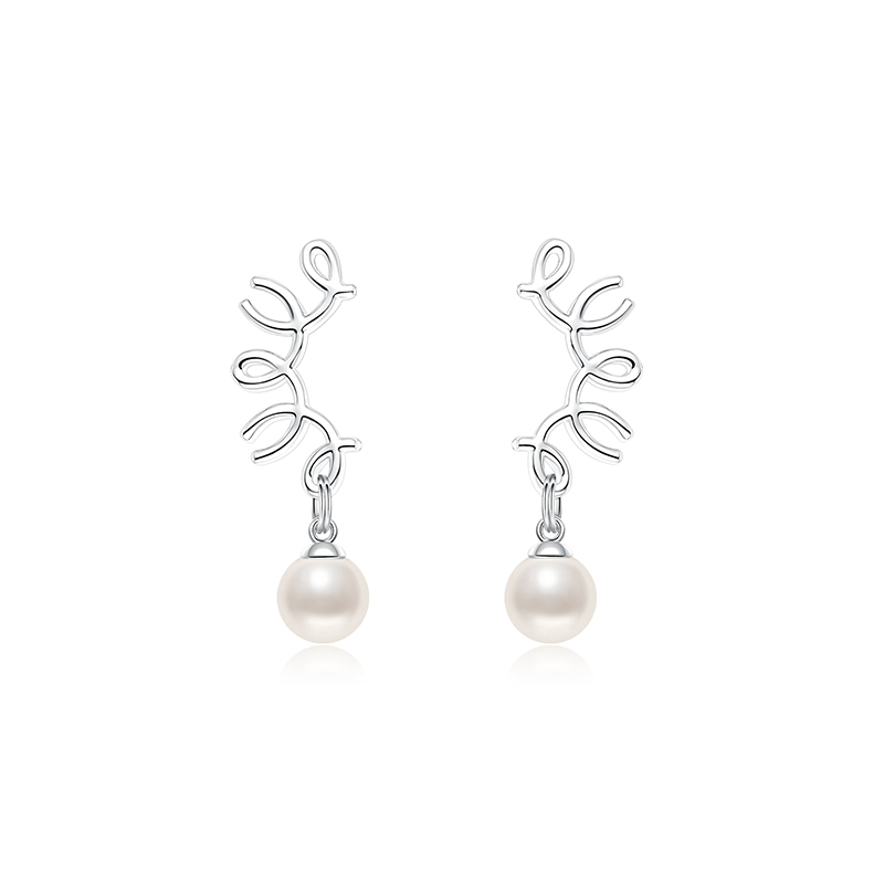 耳环•蕾丝系列 Lace pearl earrings 蕾丝珍珠耳环