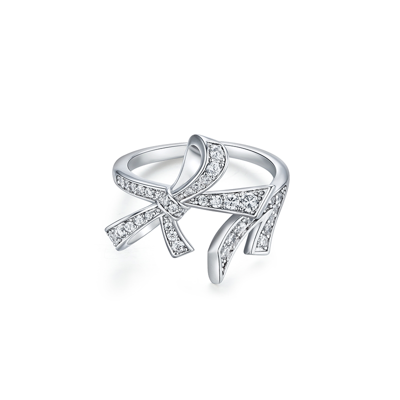 戒指•Glam Ever X Akiiiko联名系列 Bowknot double knot ring 蝴蝶结双结戒指