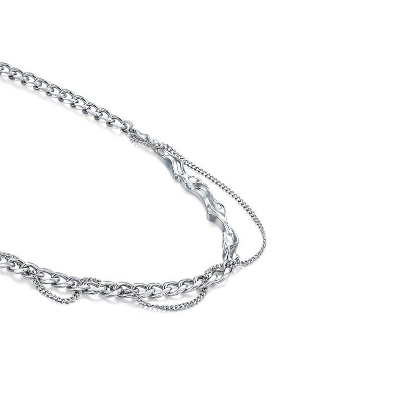 项链•潋滟系列 Irregular water ripple winding necklace不规则水波纹缠绕项链