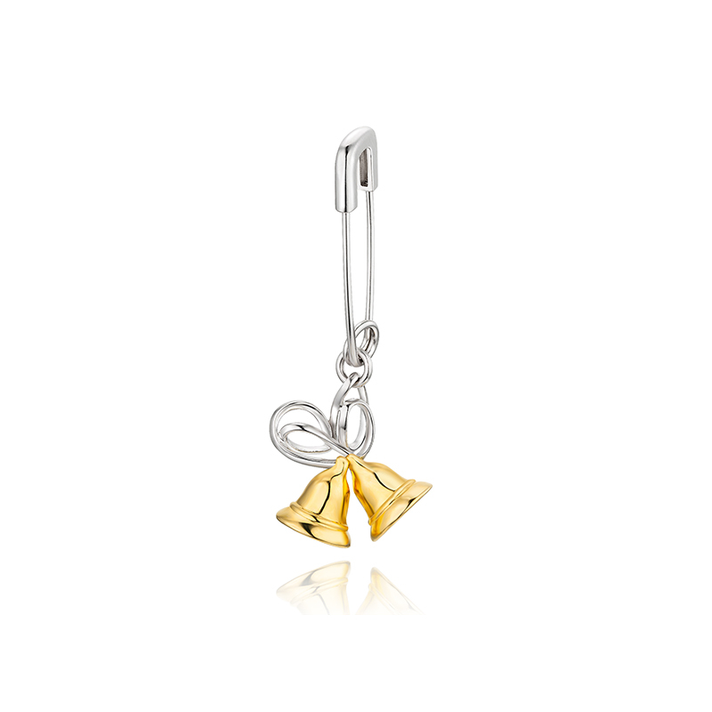 耳环•圣诞系列 The bell earrings 铃铛别针耳环 单只