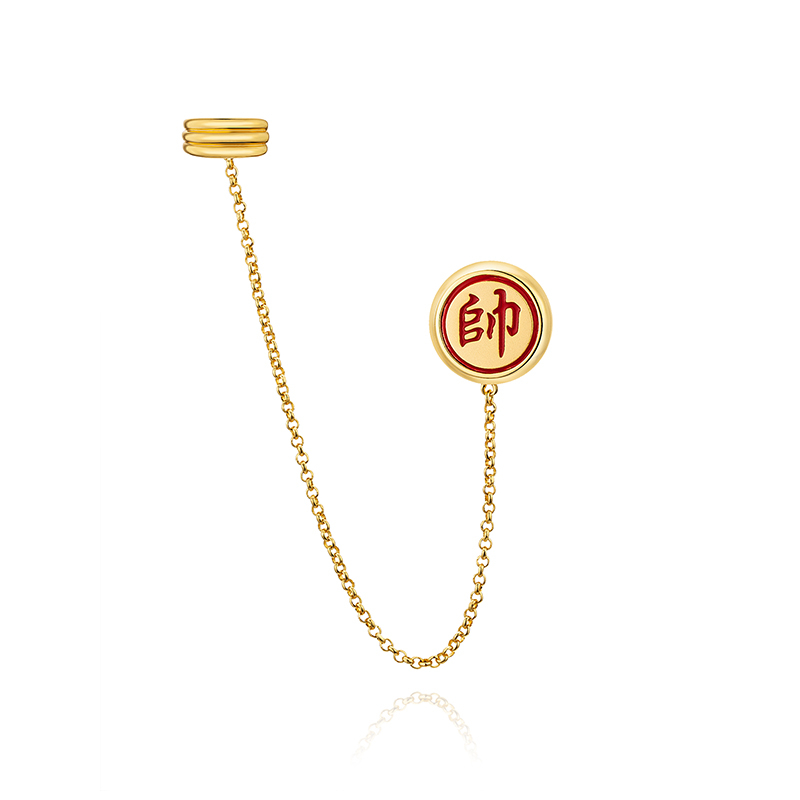 耳环•国潮系列 Chess chain earrings bone chain 象棋链条耳环耳骨链