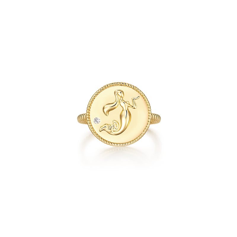 戒指•美人鱼系列 Mermaid Engravement Ring 浮雕美人鱼戒指
