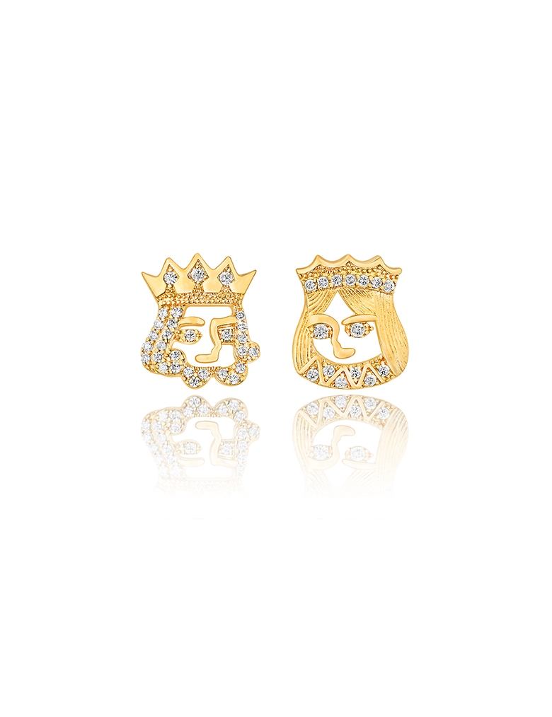 耳环• 国王皇后系列 King&Queen Ear Studs 国王皇后耳钉
