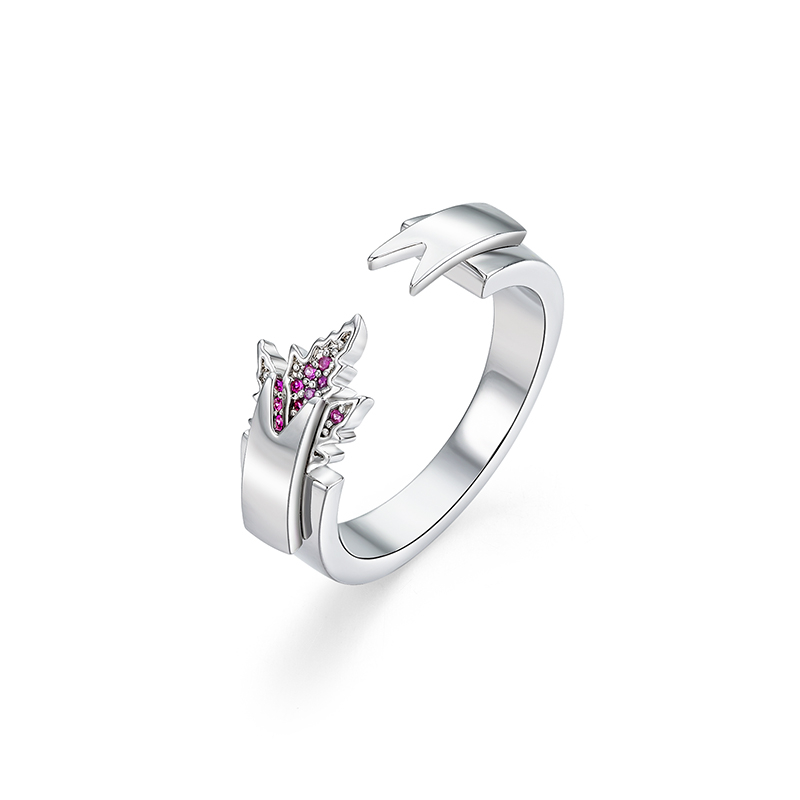 戒指•枫叶系列 枫叶戒指 Maple leaf ring