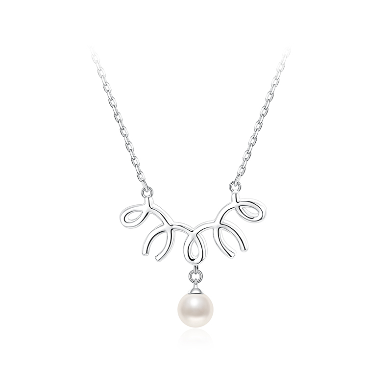 项链•蕾丝系列 Lace and pearl necklace 蕾丝珍珠项链