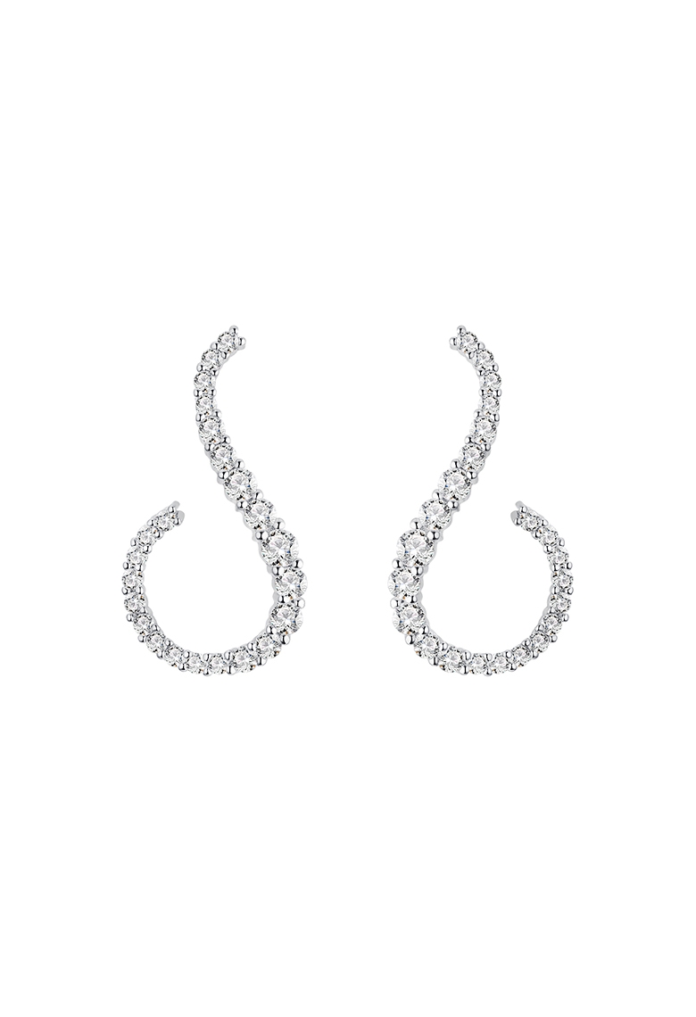 耳环• 时尚系列 moon light earrings月半弯锆石耳环