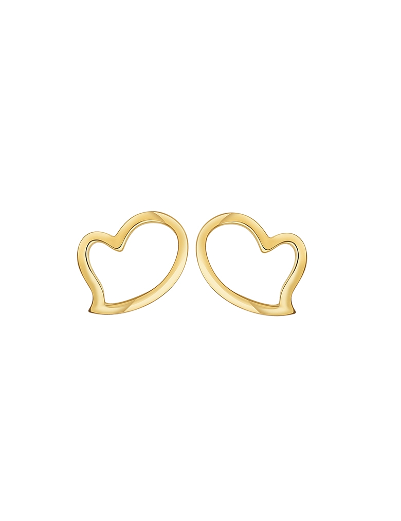 耳钉• 臻爱之心系列 Shape of My Heart Earrings镂空爱心耳钉