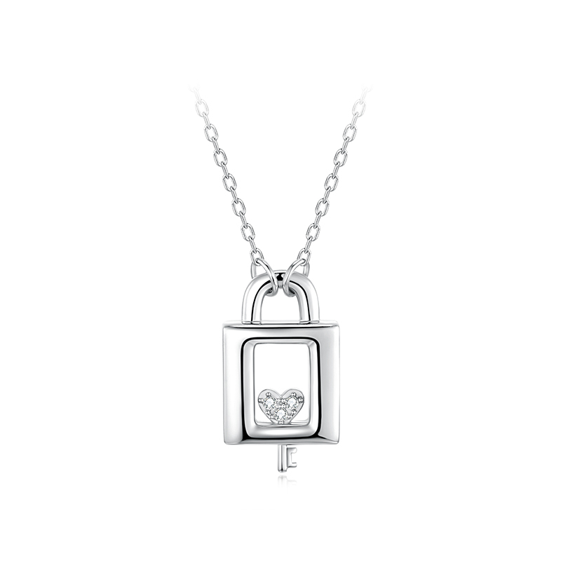 项链•心锁系列 Heart lock key necklace 心锁钥匙项链