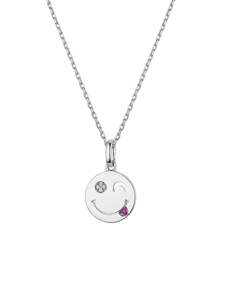 项链•笑脸系列 Naughty Face Necklace 调皮脸吊坠项链 