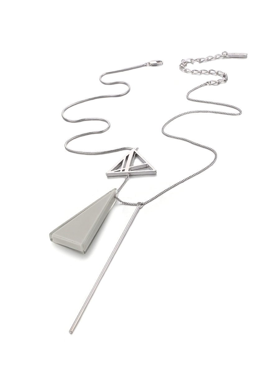 项链•伞型系列  Peace of heart Necklace多重三角形长项链