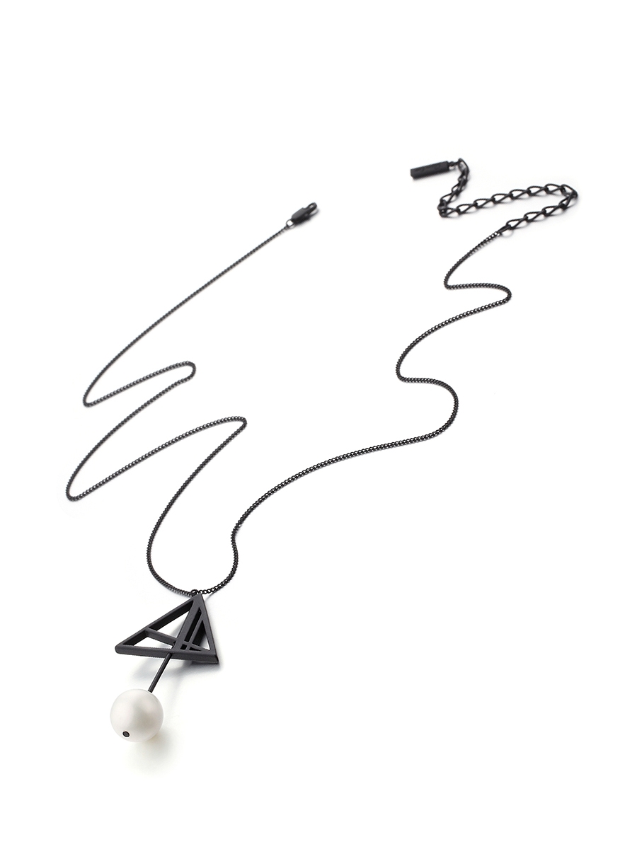 项链•伞型系列  Under my umbrella Necklace 伞形珍珠吊坠项链
