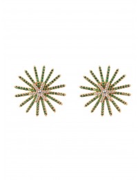 耳环•烟花系列 Green Sparkle Earrings绿色烟花耳环