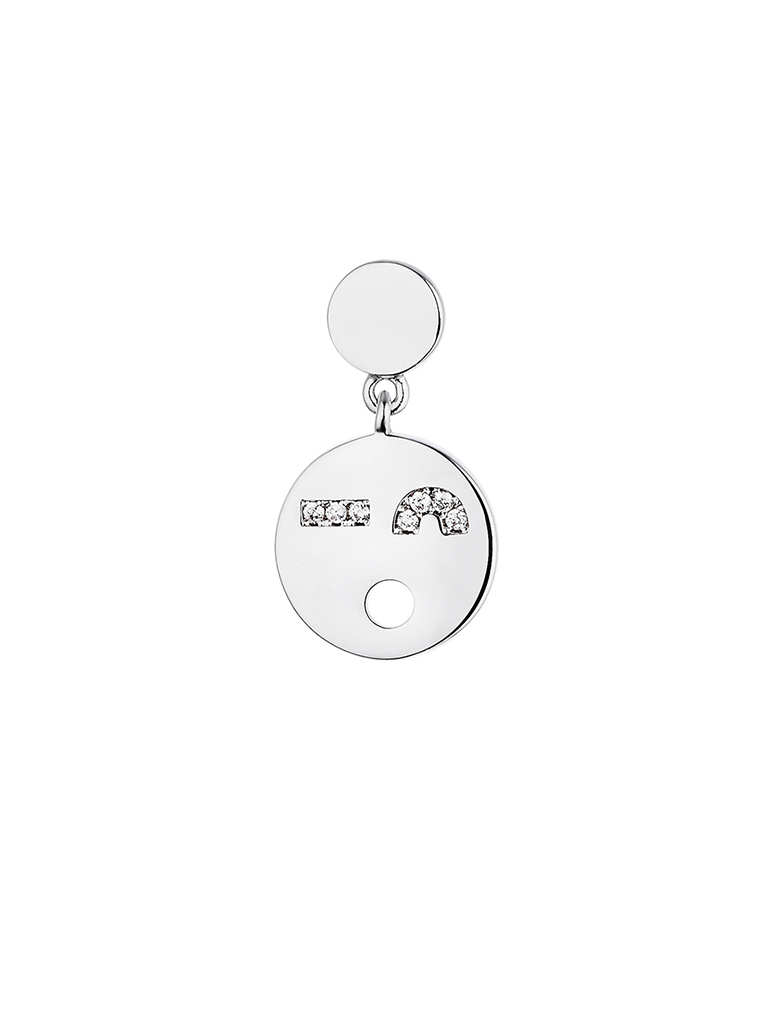 耳环•笑脸系列 Wink Wink Face Earrings萌萌脸吊坠耳环（单只）