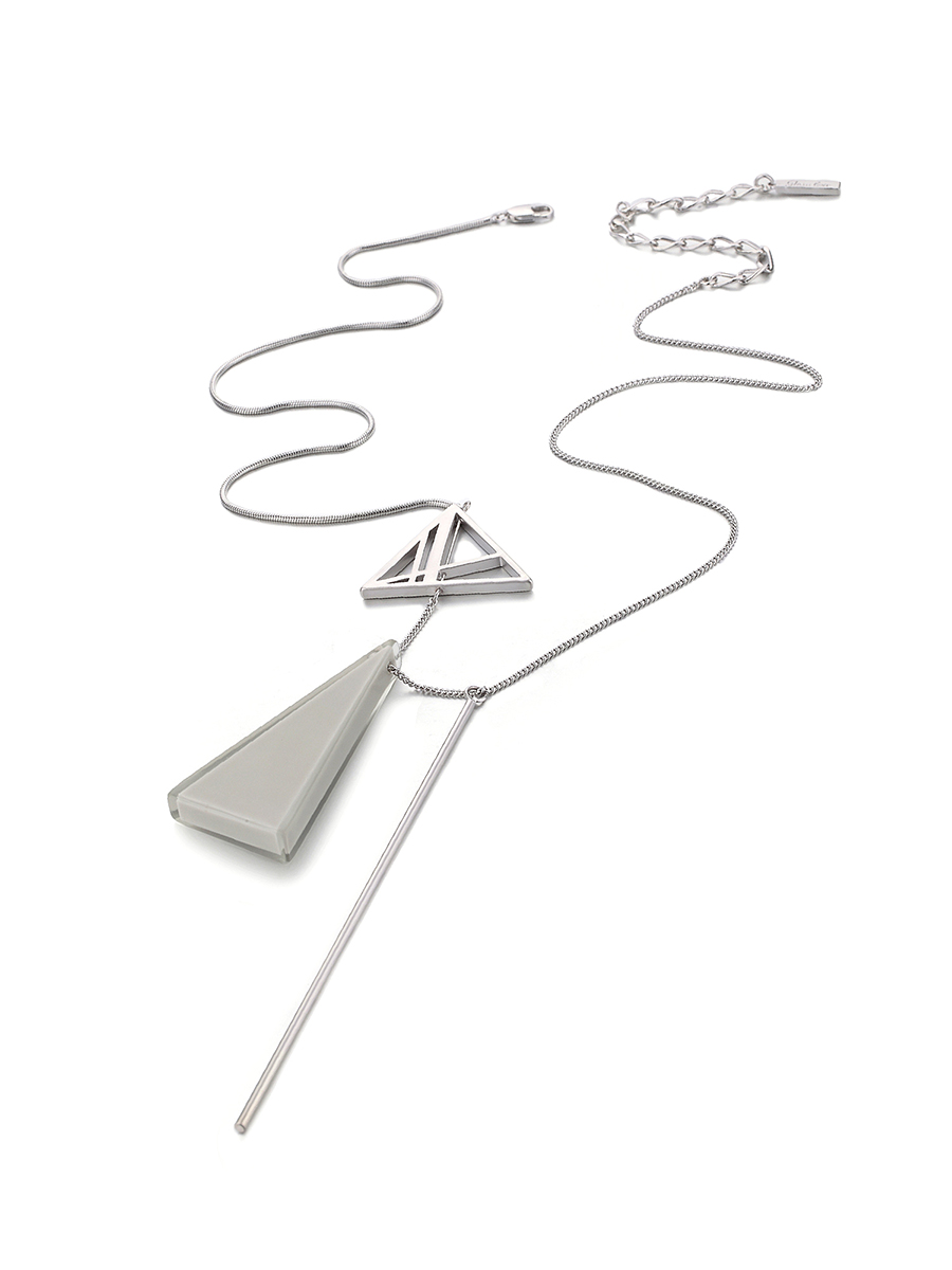 项链•伞型系列  Peace of heart Necklace多重三角形长项链